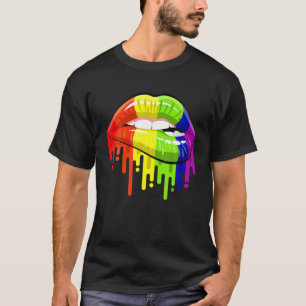 Camiseta Lluvia arcoiris LGBT Orgullo Gay Homosexual Lesbia
