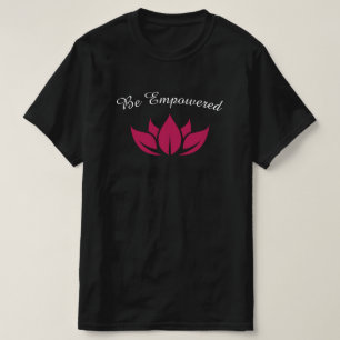 Camiseta Lluvia de agua rosada de Lotus con fuerza T-Shir