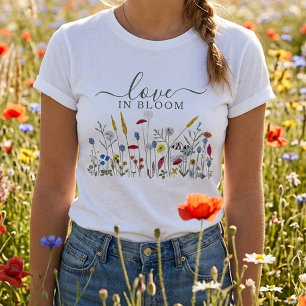 Camiseta Lluvia de Amor Pradera de Flores Silvestres Desayu
