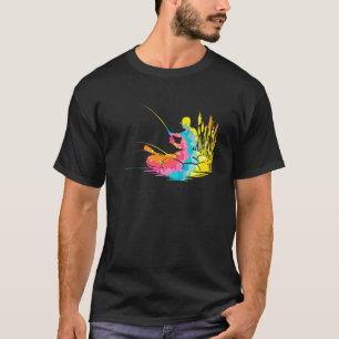 Camiseta Lluvia de colores hippie psicodélico pesca con Ti