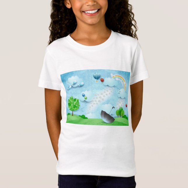Camiseta Lluvia de flores (Anverso)