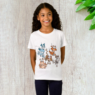 Camiseta Lluvia de Gatos y Perros Mascotas Divertidas Torme