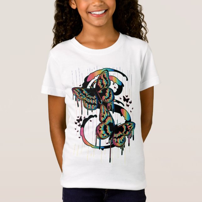Camiseta Lluvia de mariposa (Anverso)