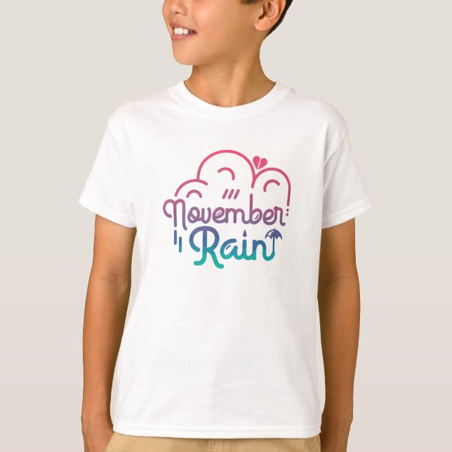 Camiseta Lluvia de Novermber (Anverso)