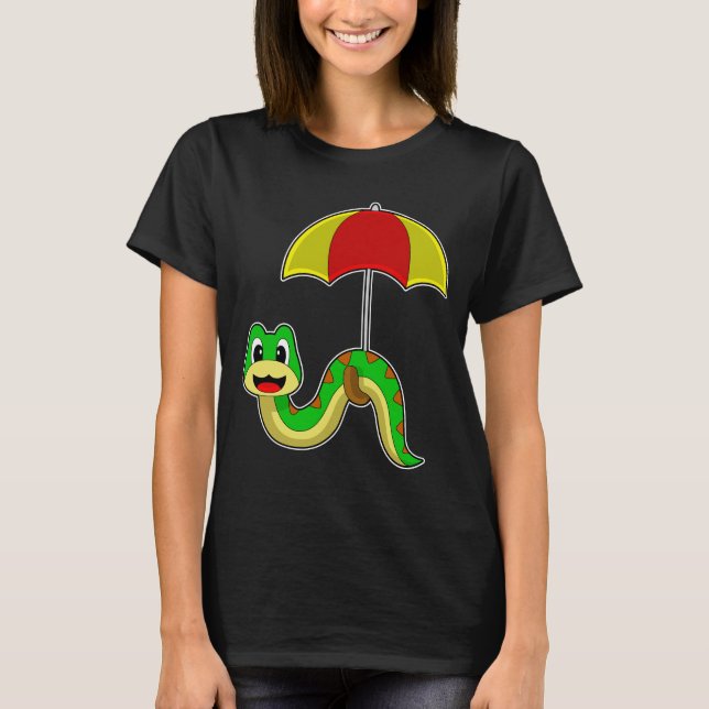 Camiseta Lluvia de paraguas de serpiente (Anverso)