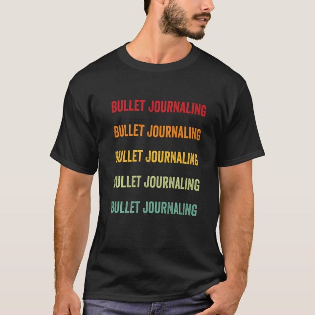 Camiseta Lluvia de viñeta para periodismo de bala para afic (Anverso)