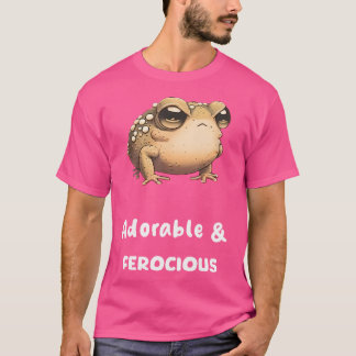 Camiseta Lluvia Del Desierto Adorable Y Ferocioso Rana Grúa