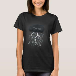 Camiseta Lluvia en la nube de truenos con nombre o texto Pe