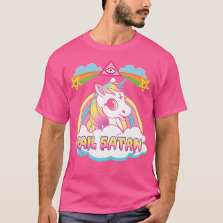 Camiseta Lluvia Metalizado de muerte de unicornio Hail Sata