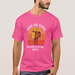 Camiseta Lluvia O Brillo Trabajador Postal Correo Humor De