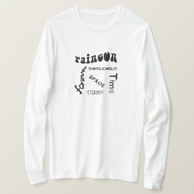 Camiseta lluviaPara Siempre (Anverso del diseño)