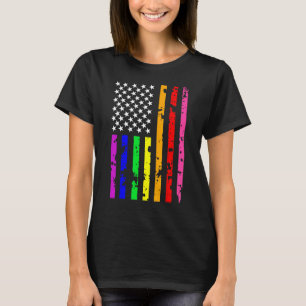 Camiseta Lluvias Del Orgullo Gay Lésbico LGBTQ 4 De Julio L