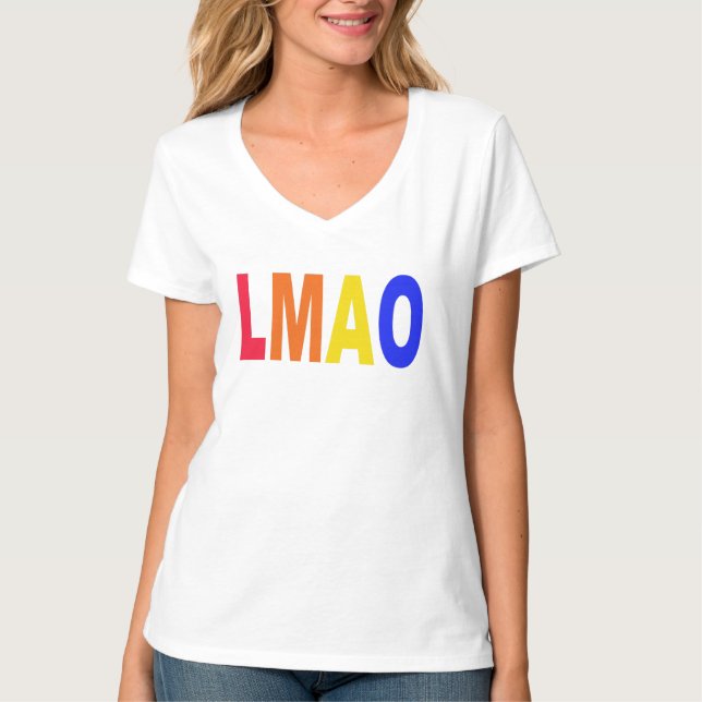 Camiseta LMAO Internet Buzzwords Slogan (Anverso)