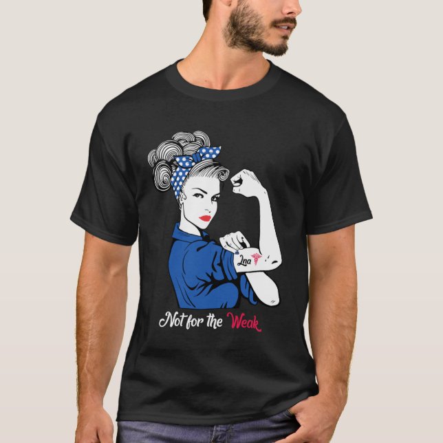 Camiseta LNA No Por La Débil Y Fuerte Licencia Caduceus (Anverso)
