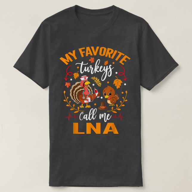 Camiseta LNA Un agradecido LNA otoño otoño otoño turquía LN (Diseño del anverso)