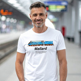 Camiseta LNER Clase A4 4468 Mallard - Loco de Vapor Más Ráp