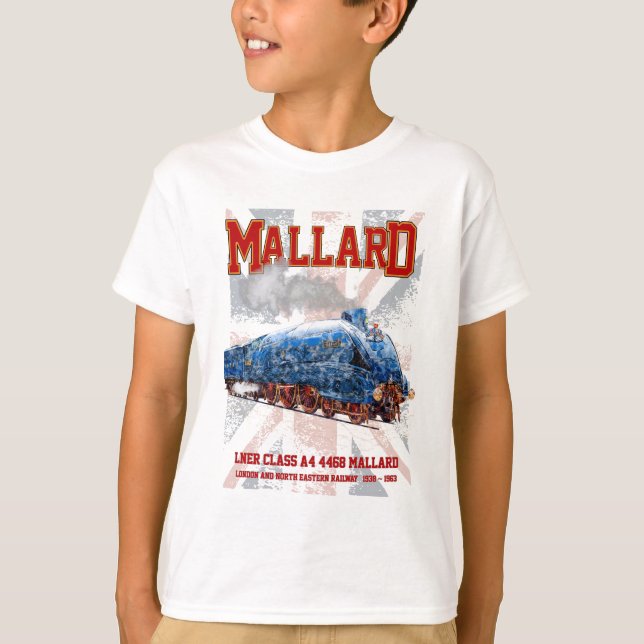Camiseta LNER Clase A4 Locomotora Mallard bandera de la Uni (Anverso)