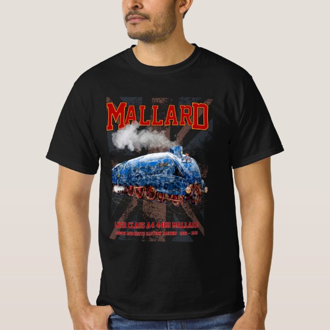 Camiseta LNER Clase A4 Locomotora Mallard bandera de la Uni (Anverso)