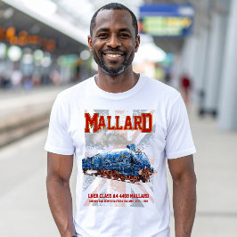 Camiseta LNER Clase A4 Locomotora Mallard bandera de la Uni