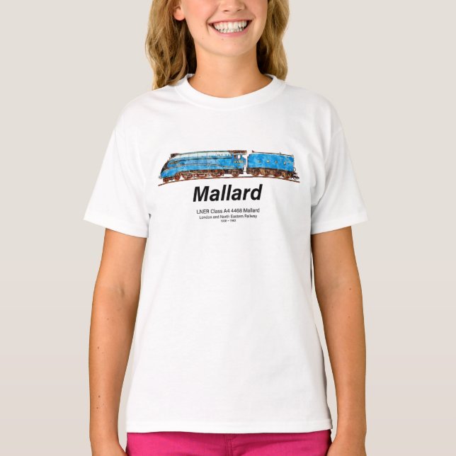 Camiseta LNER Class A4 4468 Mallard - Fastest Steam Loco (Anverso)