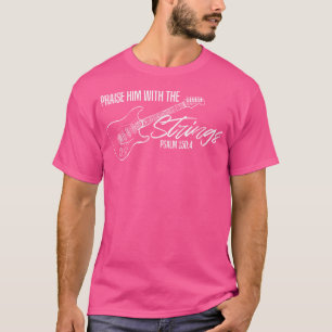 Camiseta Lo Alabamos Con El Corazón-Guitarra-Dios-Cristiano
