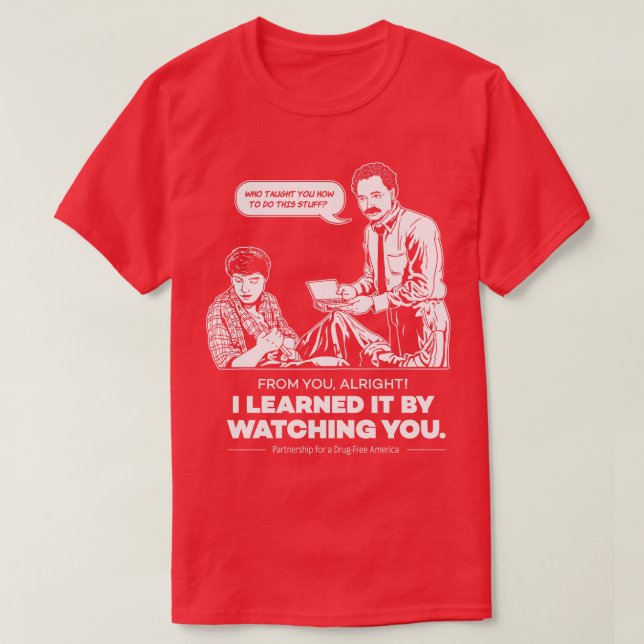 Camiseta Lo Aprendí Mirándote (Diseño del anverso)