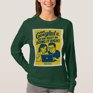 Camiseta Lo Buscamos en Google – Gráfica Divertida de Frase