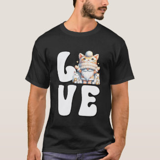Camiseta Lo esencial para dueños de gatos con Gnome de papá