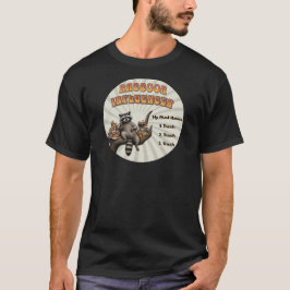 Camiseta Lo esencial para influencers mapaches