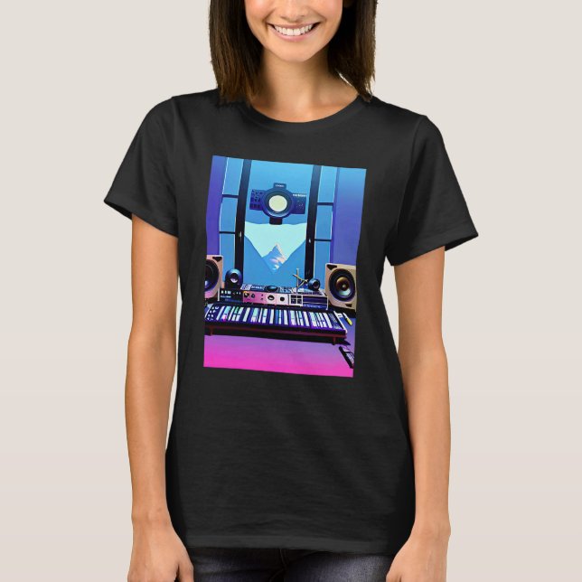 Camiseta Lo fi hip hop chillhop chill beats aesthetics (Anverso)