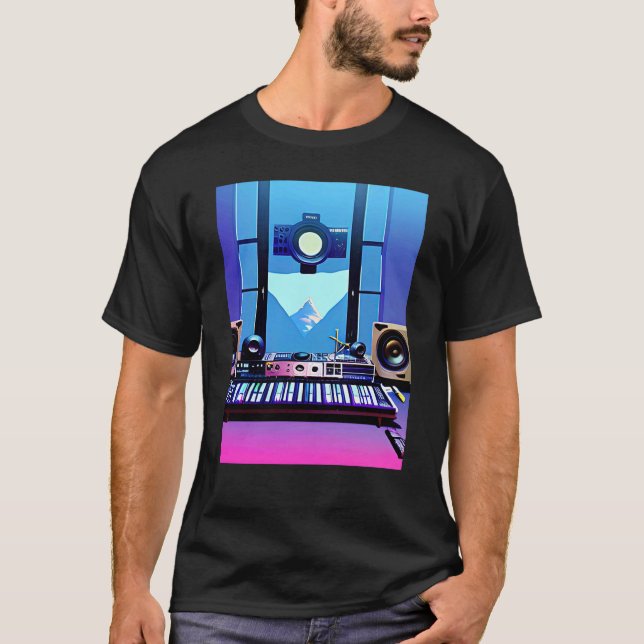 Camiseta Lo fi hip hop chillhop chill beats aesthetics (Anverso)