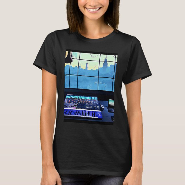 Camiseta Lo fi hip hop chillhop chill beats aesthetics  100 (Anverso)
