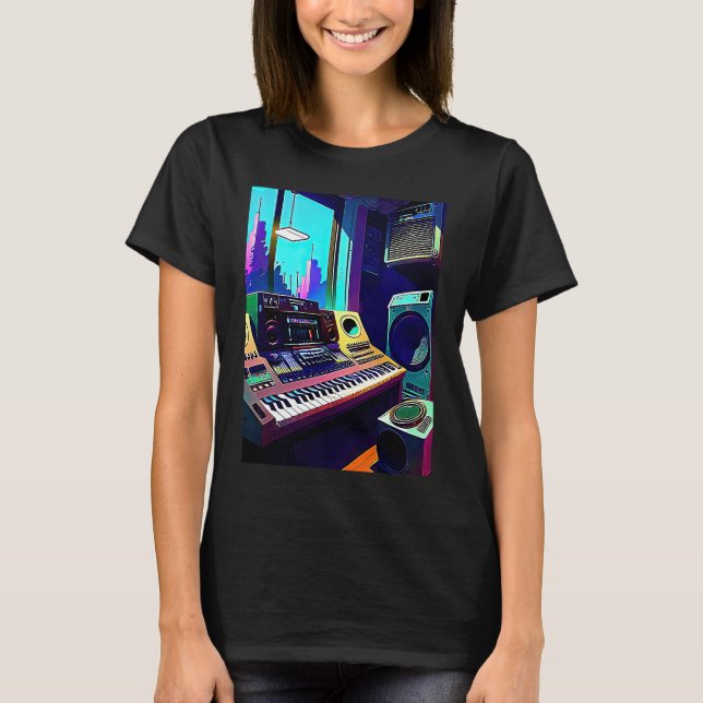 Camiseta Lo fi hip hop chillhop chill beats aesthetics  12 (Anverso)