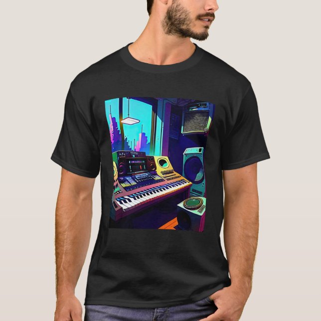 Camiseta Lo fi hip hop chillhop chill beats aesthetics 13 (Anverso)