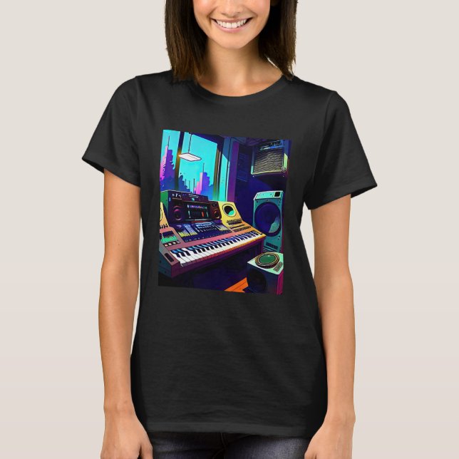 Camiseta Lo fi hip hop chillhop chill beats aesthetics 13 (Anverso)
