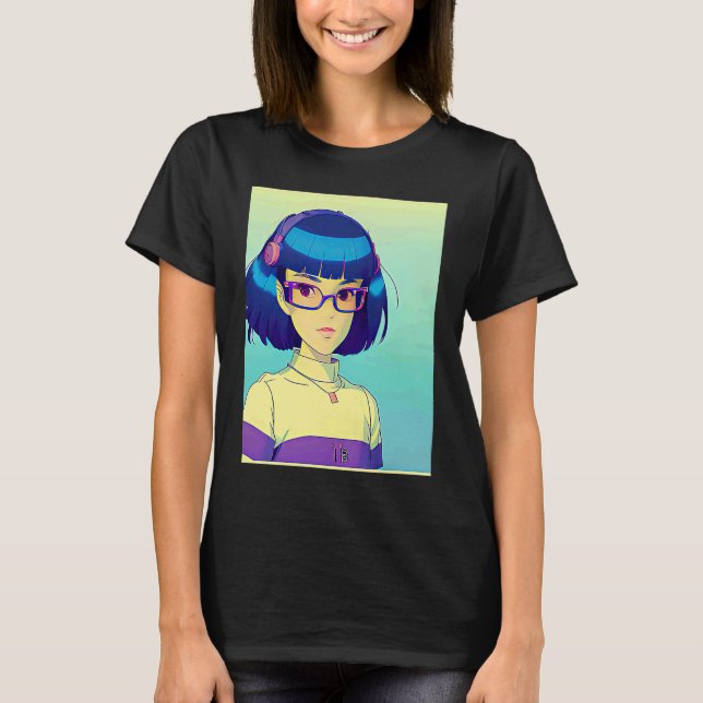 Camiseta Lo fi hip hop chillhop chill beats aesthetics  131 (Anverso)