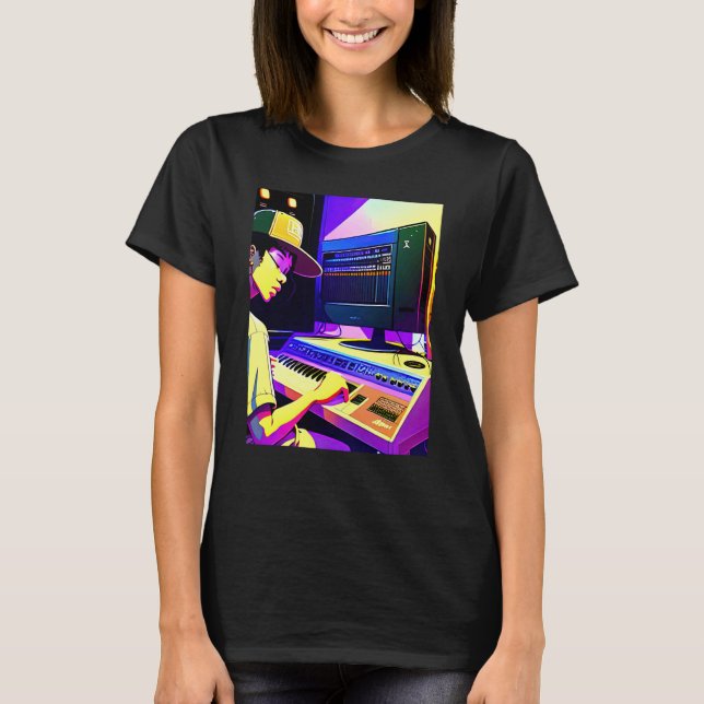 Camiseta Lo fi hip hop chillhop chill beats aesthetics  14 (Anverso)