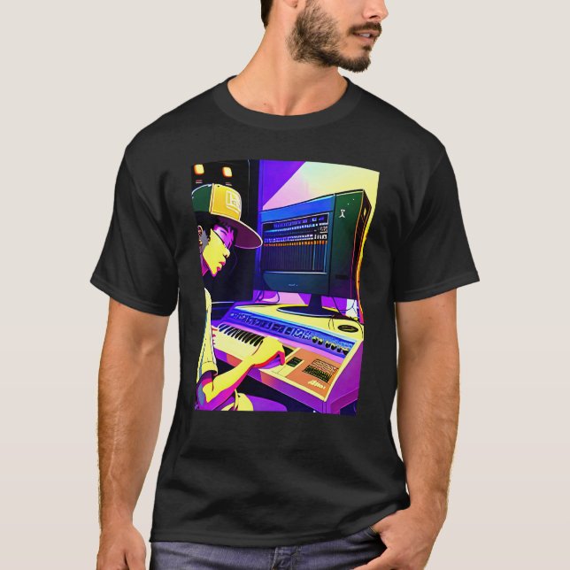 Camiseta Lo fi hip hop chillhop chill beats aesthetics  14 (Anverso)