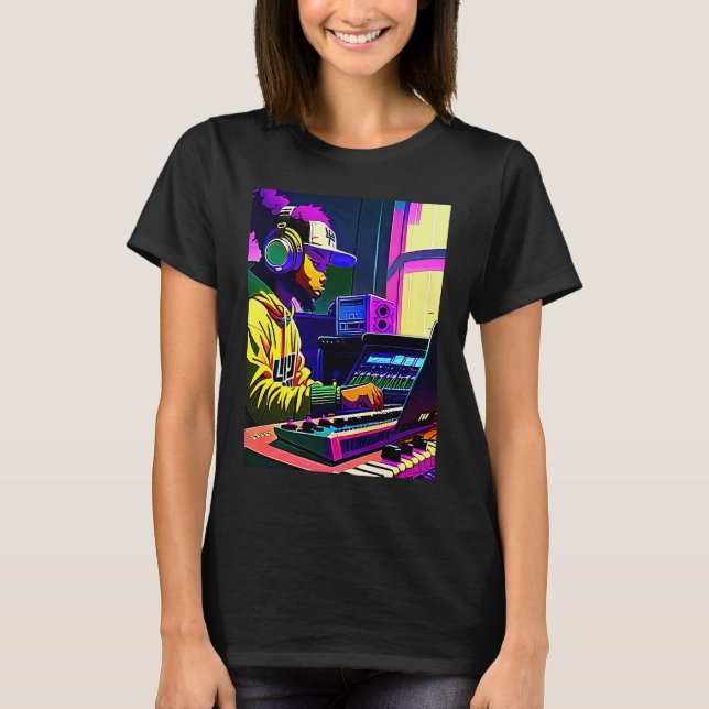 Camiseta Lo fi hip hop chillhop chill beats aesthetics  14 (Anverso)