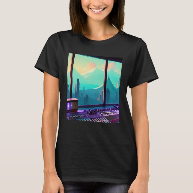 Camiseta Lo fi hip hop chillhop chill beats aesthetics  15 (Anverso)