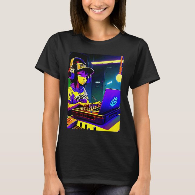Camiseta Lo fi hip hop chillhop chill beats aesthetics  15 (Anverso)