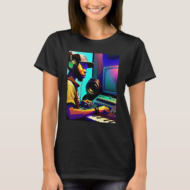 Camiseta Lo fi hip hop chillhop chill beats aesthetics  15 (Anverso)