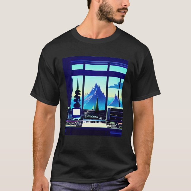 Camiseta Lo fi hip hop chillhop chill beats aesthetics  16 (Anverso)