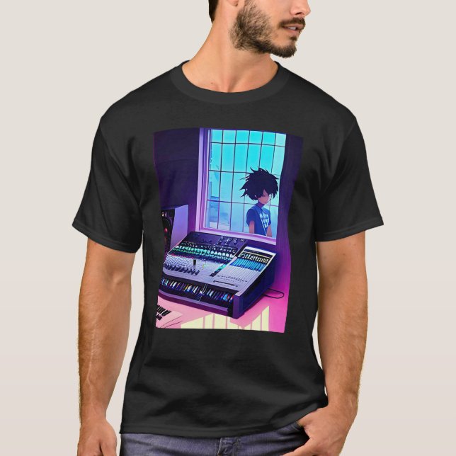 Camiseta Lo fi hip hop chillhop chill beats aesthetics  2 (Anverso)