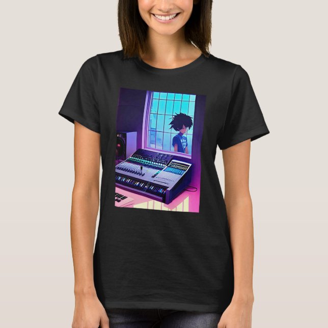Camiseta Lo fi hip hop chillhop chill beats aesthetics  2 (Anverso)