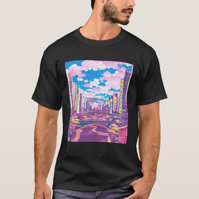 Camiseta Lo fi hip hop chillhop chill beats aesthetics 23 (Anverso)