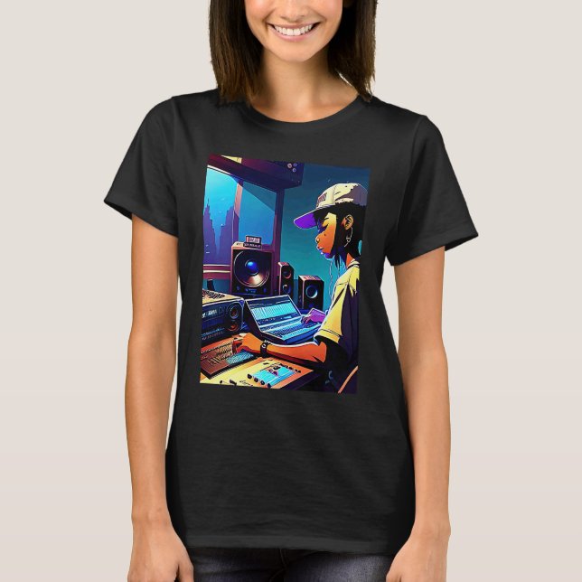 Camiseta Lo fi hip hop chillhop chill beats aesthetics  23 (Anverso)