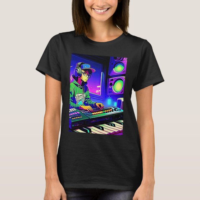 Camiseta Lo fi hip hop chillhop chill beats aesthetics  29 (Anverso)