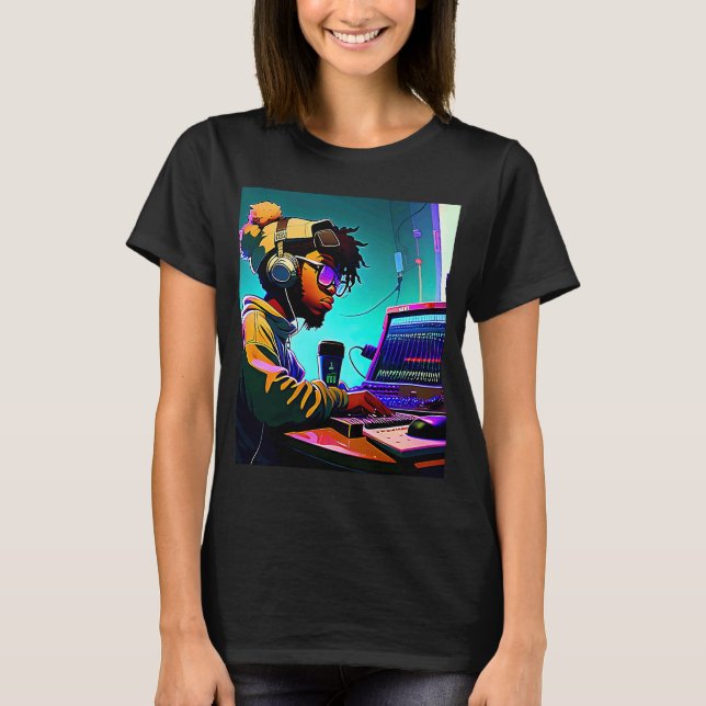 Camiseta Lo fi hip hop chillhop chill beats aesthetics  32 (Anverso)