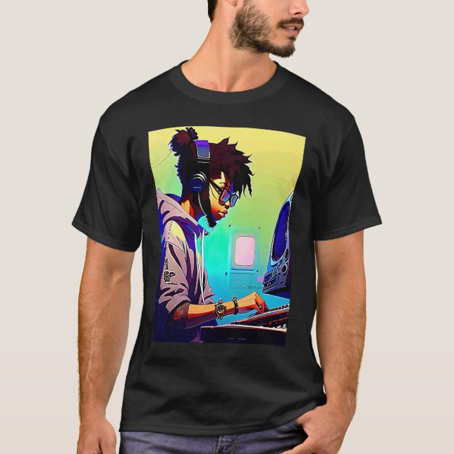 Camiseta Lo fi hip hop chillhop chill beats aesthetics  39 (Anverso)